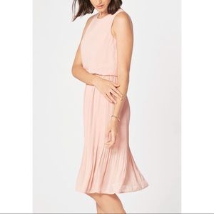 Pleated Midi Dress